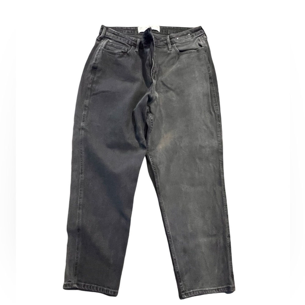 Hollister mom jeans black two toned